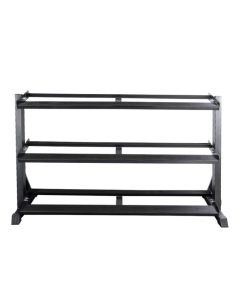 3 Tier Commercial Dumbbell Rack - 65 inch length (for 12 pair dumbbells)